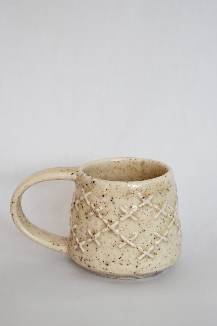 Pātiki Mug with Clear Glaze with Crushed Rock