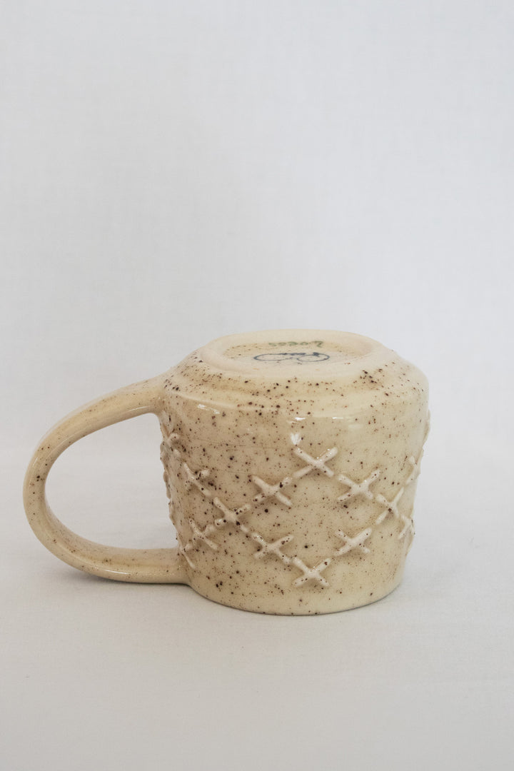Pātiki Mug with Clear Glaze with Crushed Rock