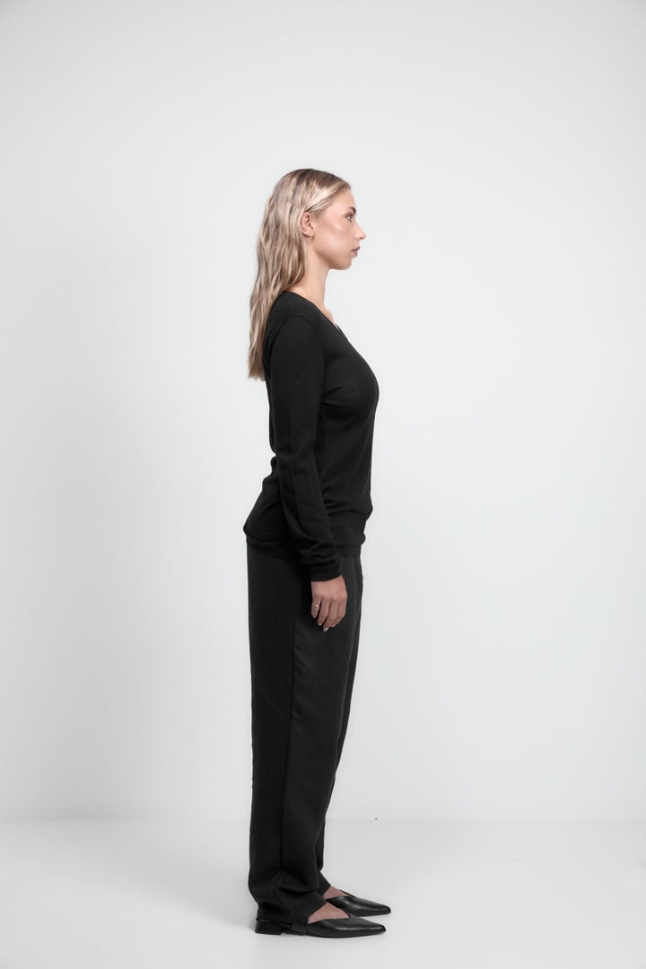 Ngarino Knit Top Black