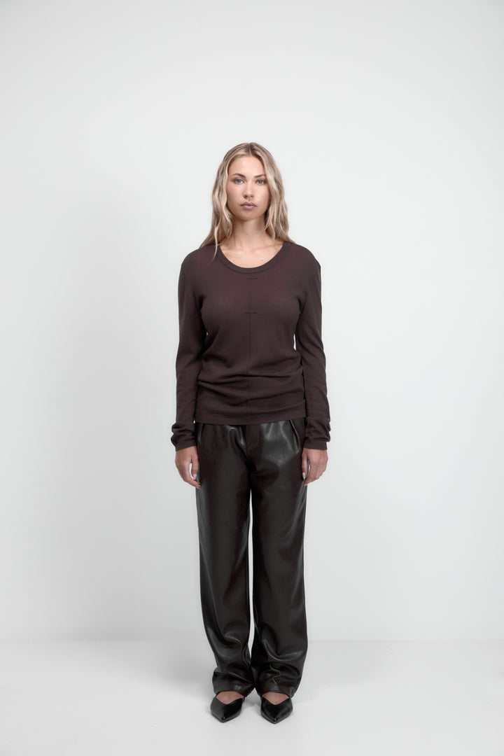 Ngarino Knit Top Cocoa