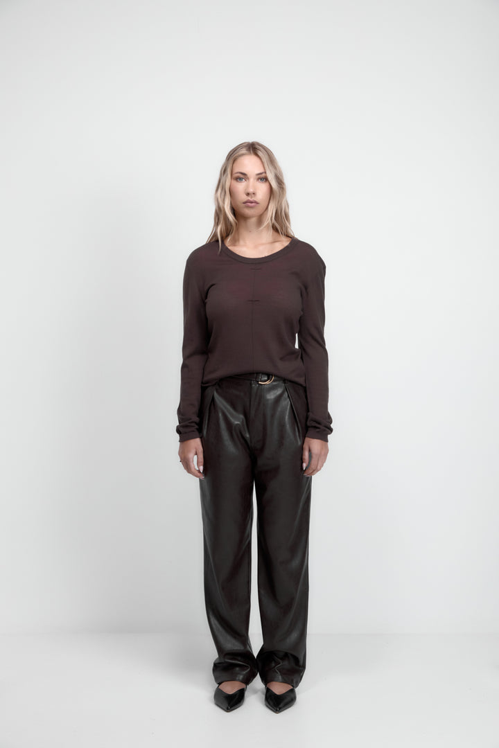 Ngarino Knit Top Cocoa