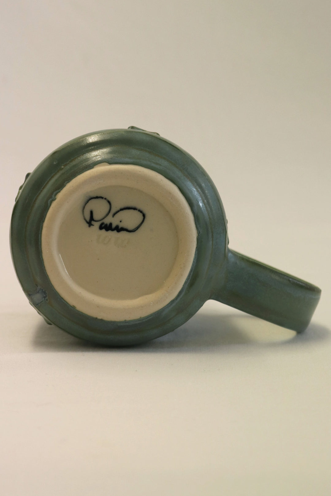 Pātiki Mug Matte Green-Blue Glaze