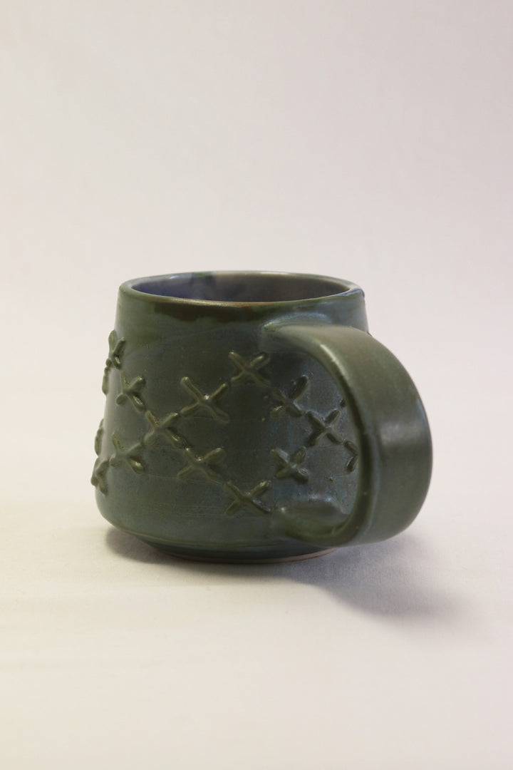 Pātiki Mug Matte Green-Blue Glaze