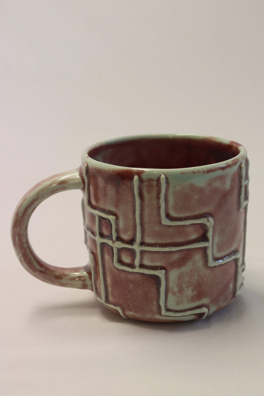 MiriMay Mug Light Blue and Purple Glaze