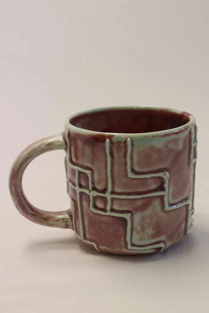 MiriMay Mug Light Blue and Purple Glaze