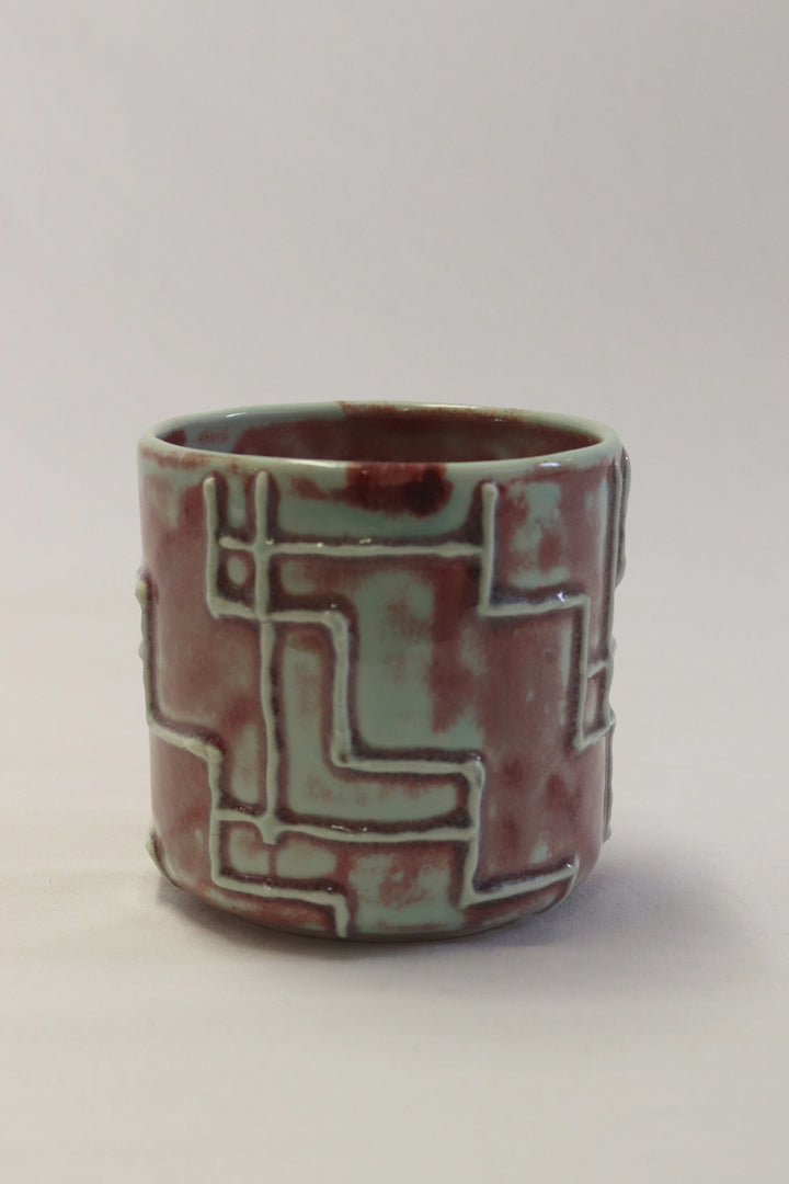 MiriMay Mug Light Blue and Purple Glaze