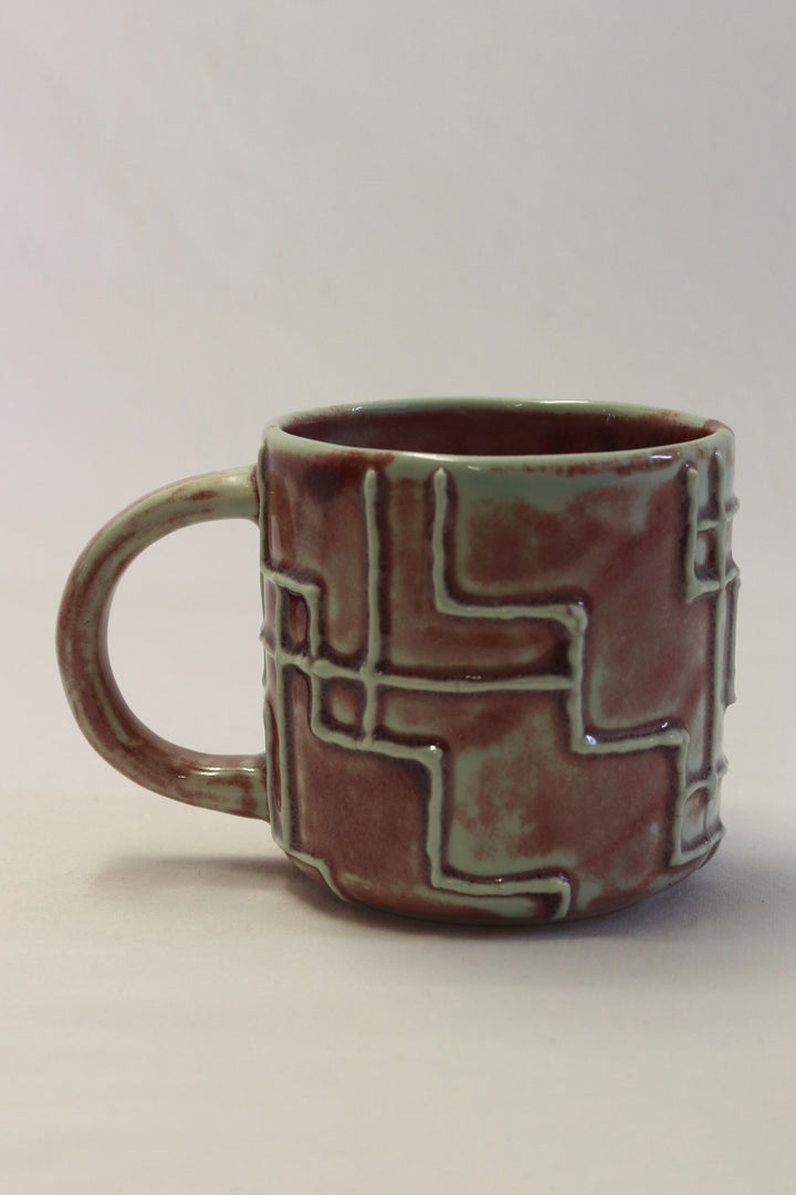 MiriMay Mug Light Blue and Purple Glaze