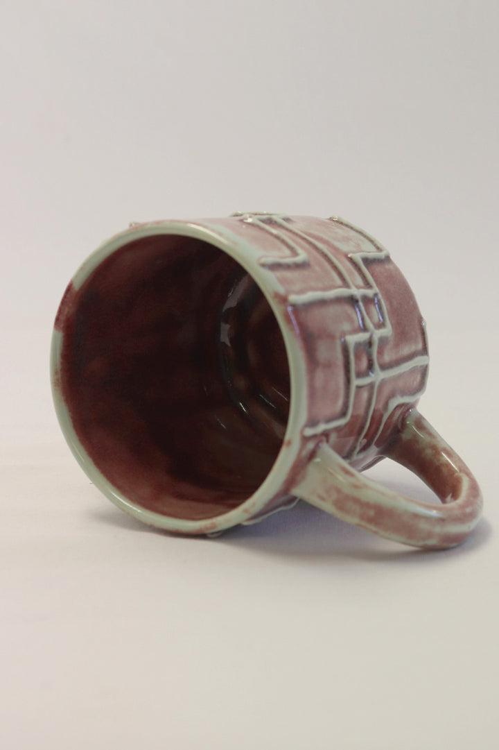 MiriMay Mug Light Blue and Purple Glaze