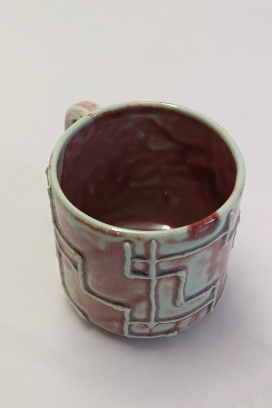 MiriMay Mug Light Blue and Purple Glaze