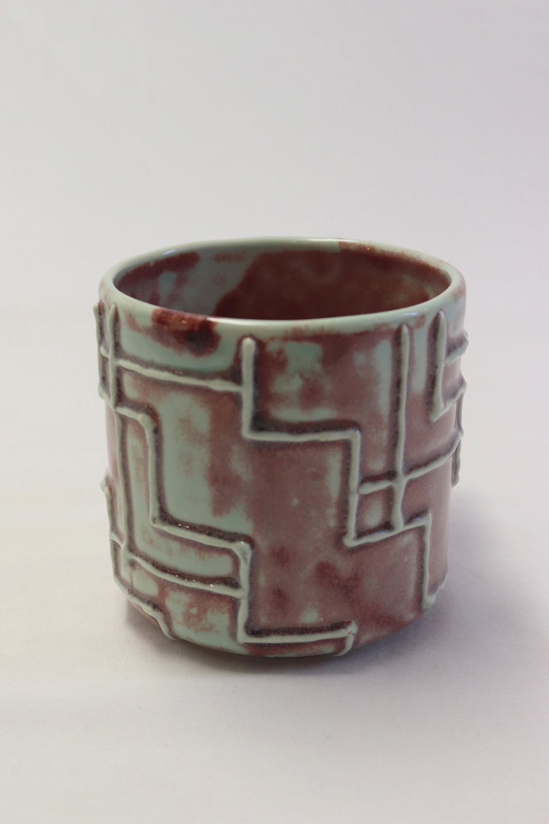 MiriMay Mug Light Blue and Purple Glaze