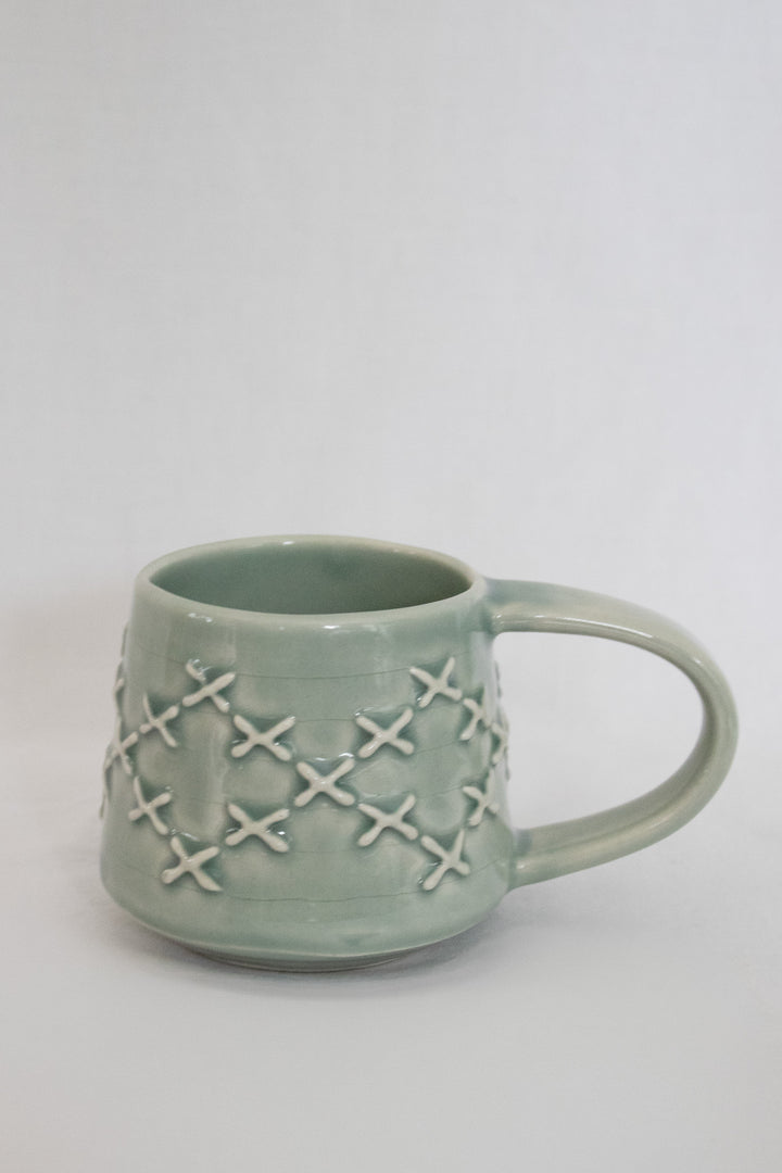 Pātiki Mug Blue Celadon Glaze