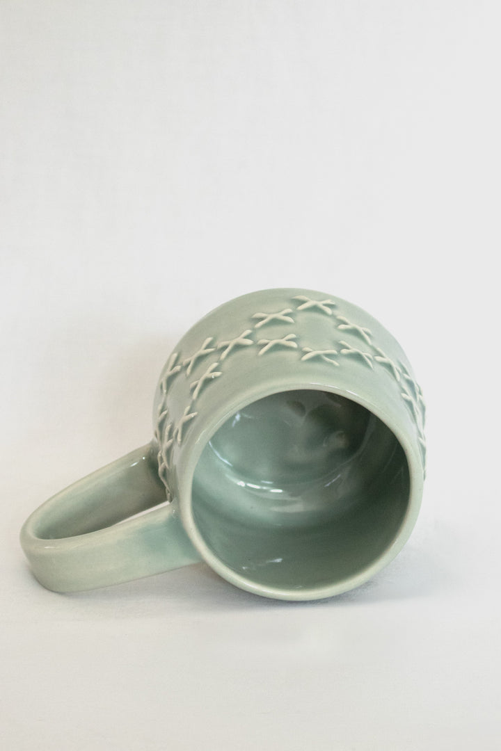 Pātiki Mug Blue Celadon Glaze