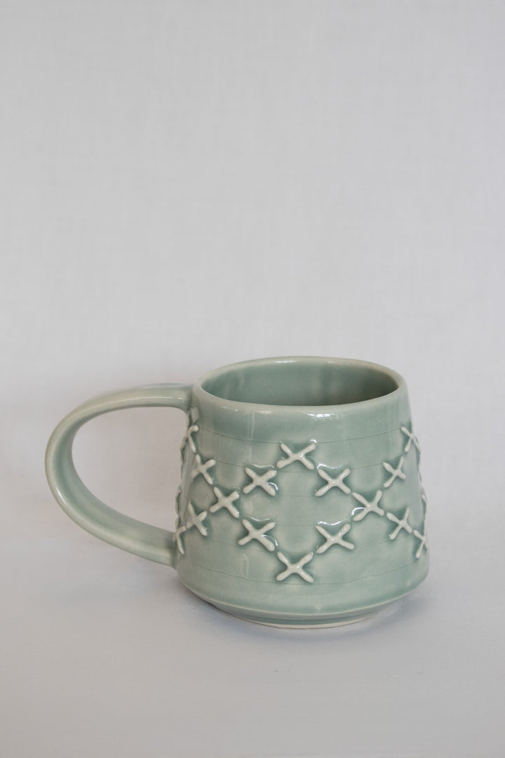 Pātiki Mug Blue Celadon Glaze