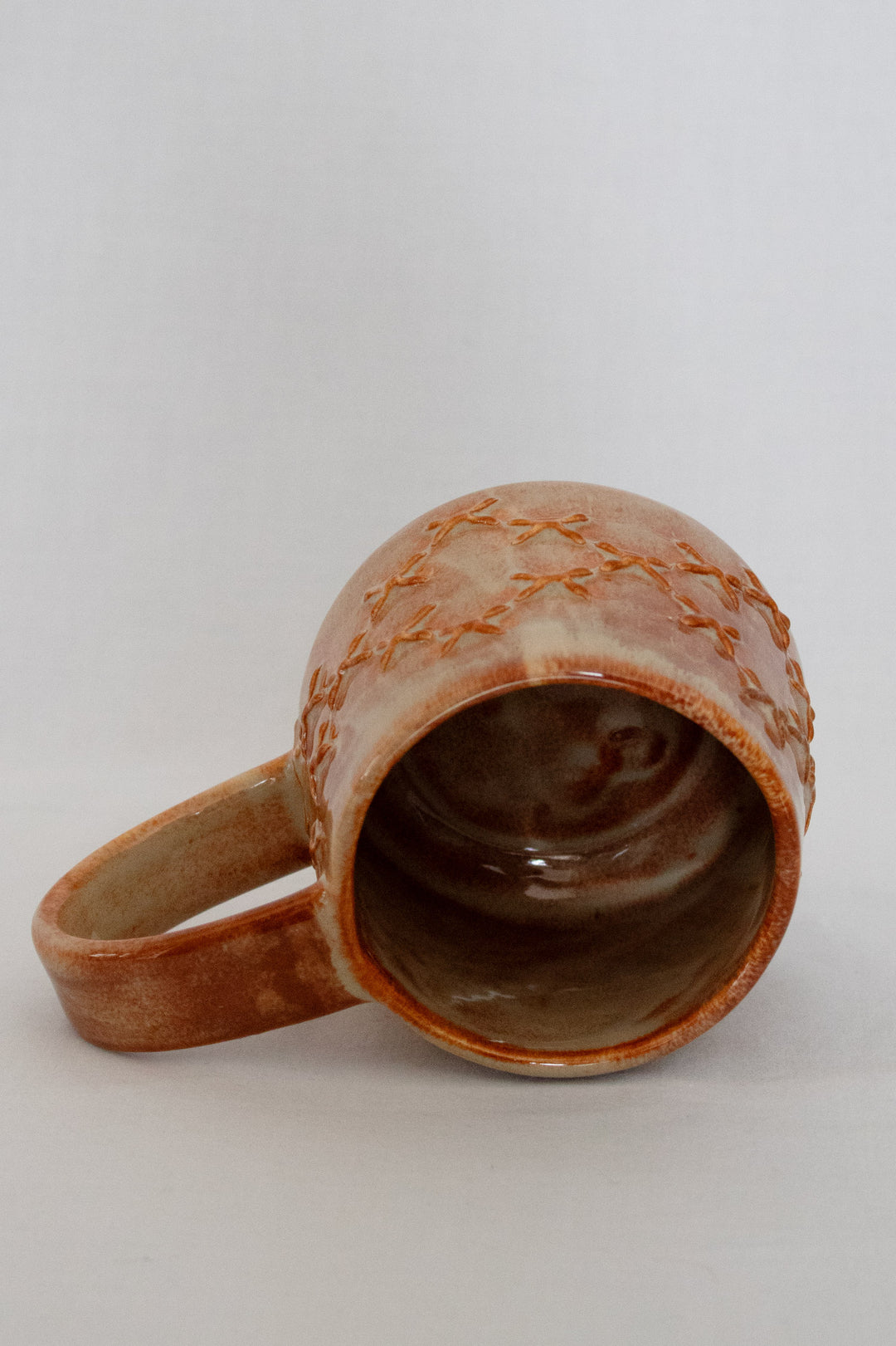 Pātiki Mug Mottled Brown Glaze