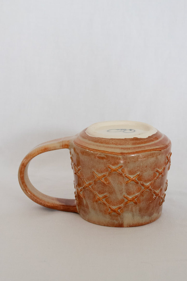 Pātiki Mug Mottled Brown Glaze