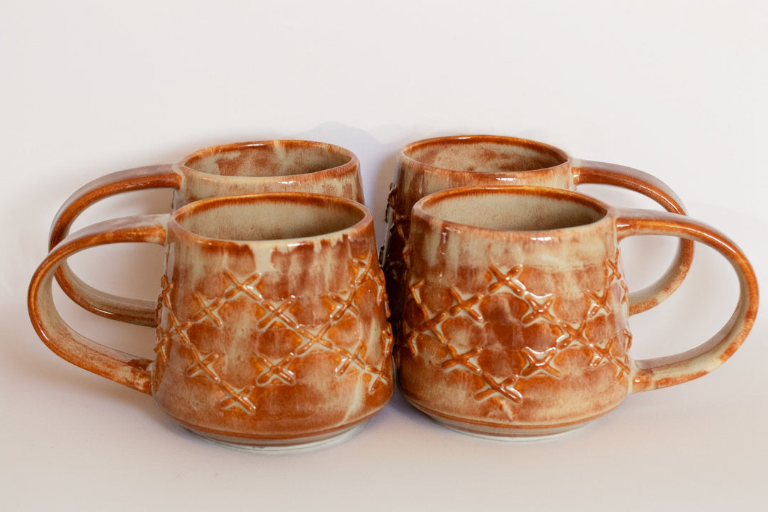Pātiki Mug Mottled Brown Glaze